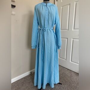 Elegant Blue Maxi Dress